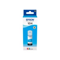 Epson EcoTank 104 - 70 ml - cyan - original - ink tank - for EcoTank ET-2710, ET-2711, ET-2720, ET-2720 All-in-One Supertank Printer, ET-2726, ET-4700