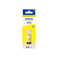 Epson EcoTank 104 - 70 ml - yellow - original - ink tank - for EcoTank ET-2710, ET-2711, ET-2720, ET-2720 All-in-One Supertank Printer, ET-2726, ET-4700