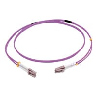 C2G 1m LC/LC OM4 LSZH Fibre Patch - Purple - Patch cable - LC multi-mode (M) to LC multi-mode (M) - 1 m - fibre optic - 50 / 125 micron - OM4 - purple