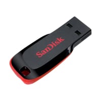 SanDisk Cruzer Blade - USB flash drive - 128 GB - USB - black, red