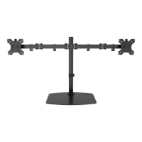 Vision VFM-DSDB - Stand for 2 LCD displays - steel - black - screen size: 13"-32" - desktop