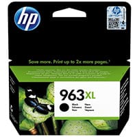 HP 963XL Black Ink Cartridge - High Yield, 47.86ml, for Officejet Pro Printers 9010, 9012, 9013, 9014, 9015, 9016, 9019/Premier, 9020, 9022, 9023, 9025 - HP No 963 XL