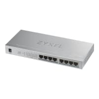 Zyxel GS1008HP - Switch - 8 x 10/100/1000 (PoE+) - desktop, wall-mountable - PoE+ (60 W)