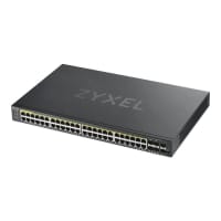 Zyxel GS1920-48HPv2 - Switch - smart - 48 x 10/100/1000 (PoE+) + 4 x combo Gigabit SFP + 2 x Gigabit SFP - rack-mountable - PoE+ (375 W)