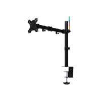 Kensington SmartFit Ergo Single Extended Monitor Arm - Desk mount for Monitor (adjustable arm) - black - screen size: up to 34" - desktop, C-clamp, grommet