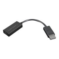 Lenovo - Video / audio adaptor - DisplayPort / HDMI - DisplayPort (M) to HDMI (F) - 22.5 cm - black - 4K support - for ThinkCentre M70; M710; M715; M715q (2nd Gen); M720; M75; M810; M820; M910; M920