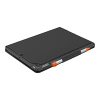 Logitech Slim Folio - Keyboard and folio case - Bluetooth - QWERTY - UK - graphite - for Apple 10.2-inch iPad (7th generation, 8th generation)