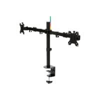 Kensington SmartFit Ergo Dual Extended Monitor Arm - Desk mount for 2 monitors (adjustable arm) - black - screen size: up to 32" - desktop, C-clamp, grommet