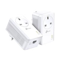 TP-Link Powerline TL-PA7017P - V4 - Starter Kit - bridge - GigE, HomePlug AV (HPAV), HomePlug AV (HPAV) 2.0, IEEE 1901 - wall-pluggable (pack of 2)