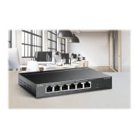 TP-Link TL-SF1006P - V1 - switch - unmanaged - 6 x 10/100 (4 PoE+) - desktop, wall-mountable - PoE+ (67 W)