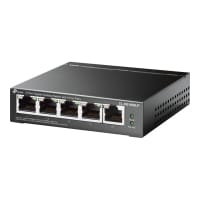 TP-Link TL-SG1005LP - V1 - switch - unmanaged - 5 x 10/100/1000 (4 PoE+) - desktop, wall-mountable - PoE+ (40 W)