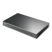 TP-Link TL-SG1210P - Switch - unmanaged - 8 x 10/100/1000 (PoE+) + 1 x 10/100/1000 (uplink) + 1 x Gigabit SFP (uplink) - desktop - PoE+ (63 W)