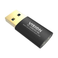 Vision Professional - USB adapter - USB Type A (M) to USB-C (F) - USB 3.0 - black