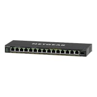 NETGEAR Plus GS316EP - Switch - Managed - 15 x 10/100/1000 (PoE+) + 1 x SFP - desktop, wall-mountable - PoE+ (180 W)
