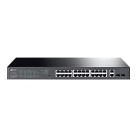 TP-Link Easy Smart TL-SG1428PE - Switch - smart - 24 x 10/100/1000 (PoE+) + 2 x 10/100/1000 - rack-mountable - PoE+ (250 W) - AC 100 - 240 V