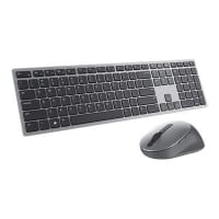 Dell Premier Multi-Device KM7321W - Keyboard and mouse set - wireless - 2.4 GHz, Bluetooth 5.0 - QWERTY - UK - titan grey