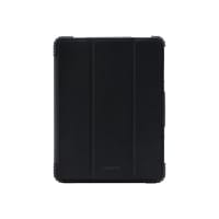DICOTA Folio Case - Flip cover for tablet - polycarbonate, recycled PET, thermoplastic polyurethane (TPU) - black - 11" - for Apple 10.9-inch iPad Air (4th generation); 11-inch iPad Pro (3rd generation)