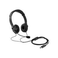 Kensington USB Hi-Fi Headphones - Headphones with mic - on-ear - wired - USB