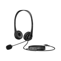 HP G2 - Headset - on-ear - wired - USB - shadow black - for HP 14, 15, 17; Chromebook x360; ENVY 13, 17; ENVY x360; Pavilion Gaming 15, 17