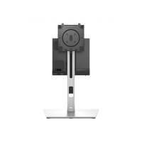 Dell Micro Form Factor All-in-One Stand MFS22 - Stand - for monitor/desktop - lockable - silver - screen size: 19"-27" - mounting interface: 100 x 100 mm - desktop