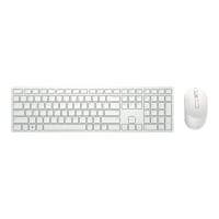 Dell Pro KM5221W - Keyboard and mouse set - wireless - 2.4 GHz - QWERTY - UK - white