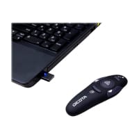 DICOTA Pin Point Wireless Laser Pointer - Projector pointing device - wireless - USB wireless receiver - black