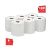 Wypall Pack of 6 L10 Wiper Roll Control Centrefeed White 7406