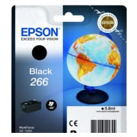Epson 266 Globe Black Standard Capacity Ink Cartridge 6ml - C13T26614010 - Epson Globe
