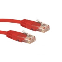 Cables Direct URT-600R networking cable Red 0.5 m Cat5e U/UTP (UTP)