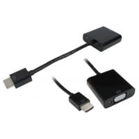 Cables Direct HDHSV-HDMI video cable adapter HDMI Type A (Standard) VGA (D-Sub) + 3.5mm Black
