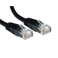Cables Direct Cat6 2m networking cable Black U/UTP (UTP)