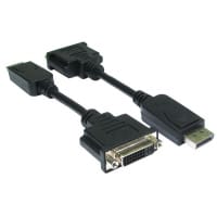 Cables Direct DisplayPort - DVI Black