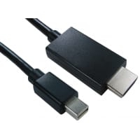 Cables Direct HDMINIDP-HDMI2M video cable adapter 2 m Mini DisplayPort HDMI Black