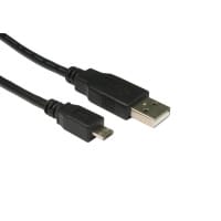 Cables Direct USB 2.0 Micro B, 0.5m USB cable USB A Micro-USB B Black