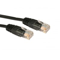 Cables Direct URT-602K networking cable Black 2 m Cat5e U/UTP (UTP)