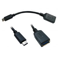 Cables Direct USB3C-951 USB cable 0.15 m USB 3.2 Gen 1 (3.1 Gen 1) USB C USB A Black