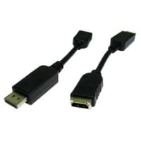 Cables Direct HDHDPORT-005CAB video cable adapter 0.15 m DisplayPort HDMI Black