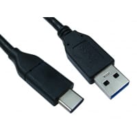 Cables Direct USB3C-921 USB cable 1 m USB 3.2 Gen 1 (3.1 Gen 1) USB C USB A Black
