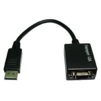 Cables Direct Display Port - VGA m/f 0.15 m VGA (D-Sub) DisplayPort Black