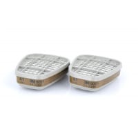 3M A1 Filter For Organic Gases And Vapours White 6051 (Pack of 8)