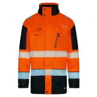 Beeswift DELTIC HI-VIS JACKET TWO-TONE Orange Black 5XL