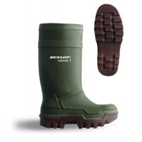 Dunlop Purofort Thermo Plus Safety Wellington Boot Size 9 Green Ref C66293309
