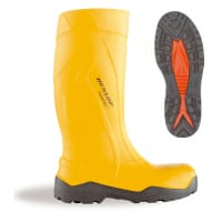 Dunlop Purofort Plus Safety Wellington Boot Size 10 Yellow Ref C76224110