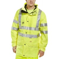 Beeswift High Visibility Carnoustie Jacket Size 5XL Saturn Yellow Ref CARSY5XL