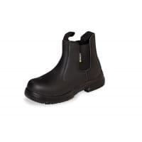 Beeswift Dealer Boots Leather Pull-On Design with Safety Toecap Size 11 Black Ref 93276