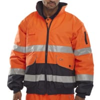 Beeswift Europa Bomber Jacket Orange / Navy 5XL