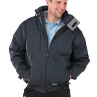 Beeswift Weatherproof Mercury Bomber Jacket With Zip Away Hood Size 5XL Navy Blue Ref MUBJN5XL