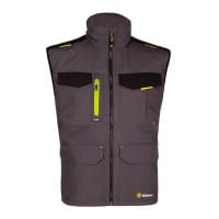 Beeswift FLEX WORKWEAR GILET TWO-TONE Grey Black 5XL