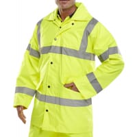 Beeswift High Visibility Lightweight EN471 Jacket Size 5XL Saturn Yellow Ref TJ8SY5XL