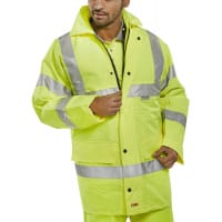 Beeswift 4 In 1 High Visibility Jacket & Bodywarmer Size 5XL Saturn Yellow Ref TJFSSYXXXXXL